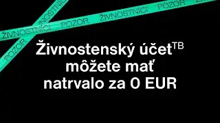 Živnostensk&yacute; &uacute;četTB m&ocirc;žete mať natrvalo za 0 EUR
