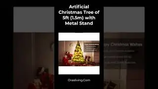Artificial Christmas Tree of 5ft (1.5m) with Metal Stand