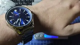 Распаковка кварцевых наручных часов Curren 8424