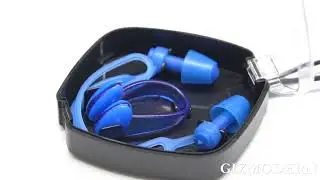 Soft Comfortable Swimming Earplugs & Nose Clip Set, with Ergonomic & One-size-fits-all Design