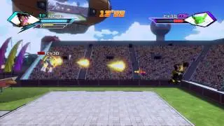 Dragon Ball Xenoverse Mission 01 vs Krillen Yamcha Tien (Grinding for Skills and Custom Parts)