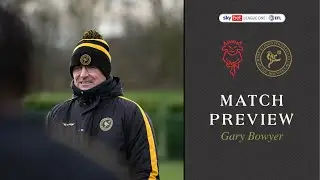Press Conference | Gary Bowyer on Lincoln City