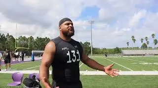 Nick James DL is the Vocal Winner at XFL Combine in Orlando, Florida!!!