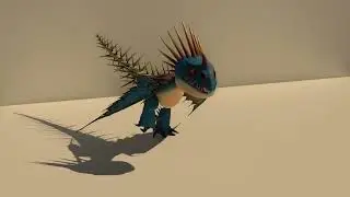 Deadly nadder walk cycle (Moodel by @fulonimationstudios2408  Studios)