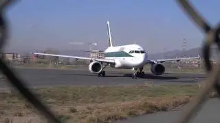Airbus A319 Alitalia landing at Florence(LIRQ)
