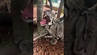Clouded Leopard Loves His Human #cloudedleopard # #wildlife #cutepets