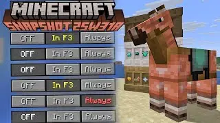 NEW DEBUG SCREEN, COPPER HORSE ARMOR & LIGHTNING RODS! Minecraft Snapshot 25w31a
