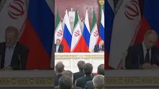 Putin Signs Pact With Iranian President Ahead of Trump's Return