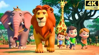 मैं हूँ शेर राजा शेर | Hindi Lion Song | Kids Nursery Rhyme