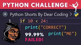 Python 99.99% SENIOR DEVELOPERS FAILED!! Can You Pass?? 