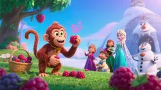Охота за ягодами Эльзы, часть 2 🍓🐒 | Весёлое и волшебное приключение для детей