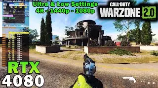 Call of Duty: WARZONE 2.0 BR | RTX 4080 | Ryzen 7 5800X3D | 4K - 1440p - 1080p | Max & Low Settings