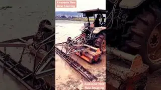New paddy field leveling machine with suitable Tractor in China