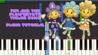 Fifi and the Flowertots Theme Song (Synthesia) Piano Tutorial With Sheet Music