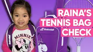 Kids Tennis Bag Check | What's in a 4 Year Old Girl Tennis Player's Babolat Tennis Bag?