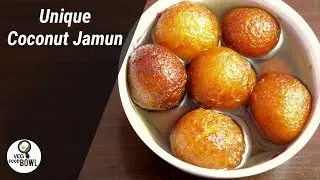 Coconut Jamun Recipie (Sweet Recipes) | How To Make Jamun | VegFoodBowl