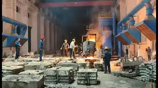 Shennai induction furnace customer factory exhibition, jaw crusher liner foundry