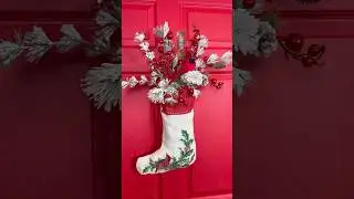 Turn a stocking into the cutest holiday decoration! ❤️ #shorts #diy #christmas #xmas #decor
