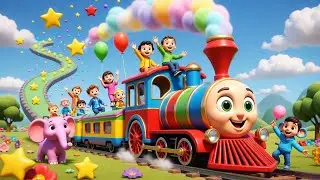 Magic Train Nursery Rhyme 🚆 | Jadui Train Song for Kids | Train Rhymes in Hindi