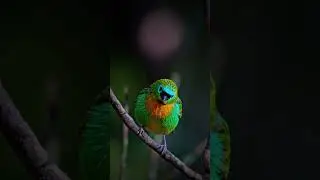 Le Tangara de Desmarest : un tr&eacute;sor tropical 🌴#ga&iuml;a #birds #oiseaux #nature