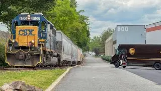 CSX L040 switching Blauvelt, New York