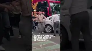 Captan pleito vial contra chofer de Turib&uacute;s - N+ #Shorts
