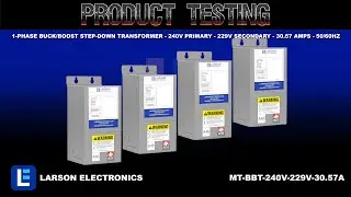 1-Phase Buck/Boost Step-Down Transformer - 240V Primary - 229V Secondary - 30.57 Amps - 50/60Hz