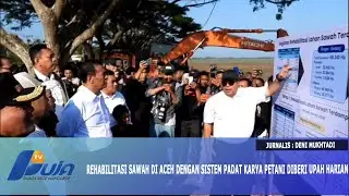 Rehabilitasi Sawah di Aceh Dengan Sistem Padat Karya Petani Diberi Upah Harian