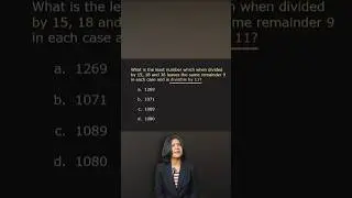 LCM & Remainder Trick | Find Least Number Divisible by 11 | Fast Maths Shortcut | #shorts