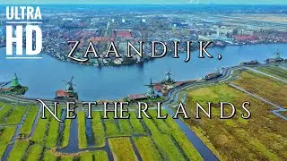 Aerial View of Zaandijk, The Netherlands, with Relaxing Music