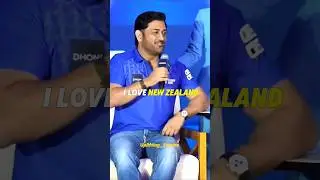 MS Dhoni: I LOVE New Zealand 🇳🇿! 🌟🏞️