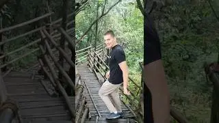 Bamboo Bridge in India 🇮🇳