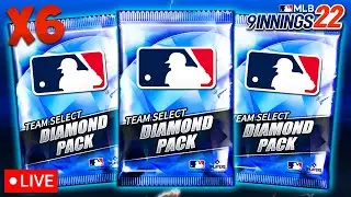 🔴LIVE | MLB 9 Innings 22 - 6 Team Select Diamond Pack Opening!