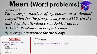 The average number of spectators at a football competition for the first five days was ...