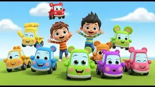 Seven Little Teddy Trucks Roll Roll Roll | Toy Truck Songs & Nursery Rhymes