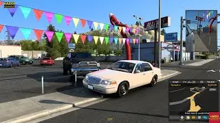 ATS 1.45 Mods |Car Mod| - Morning City Cruising on Ford Crown Victoria 2012 V5.4 Mod