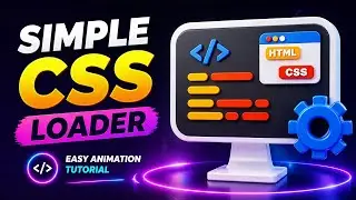 Create a Simple & Unique CSS Loader | Easy HTML & CSS Animation Tutorial