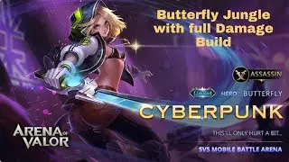 Butterfly Jungle with full Damage Build is very strong [ Arena of Valor, Lien Quan.. ]