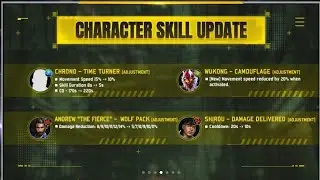 FREE FIRE CHARACTER ABILITY UPDATE || FREE FIRE OB30 CHARACTER SKILL UPDATE || CHRONO ABILITY UPDATE