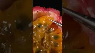 Passion Fruit Seed Close up ASMR