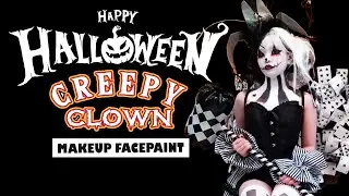 ГРИМЕРНЫЙ МАКИЯЖ НА ХЭЛЛОУИН 💀 ЖУТКИЙ КЛОУН 🎃 Аквагрим Джакарта 💀 МИЛЫЙ КЛОУН 💀 АКВАРЕЛЬ БАДУТ