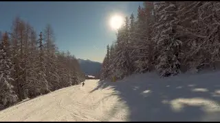 🇮🇹 Skiing down Miniera, Antagnod (2307 m) | 4K 60fps