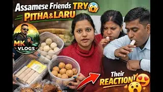 Assamese Food Meets New Taste Buds | Pitha & Laru Reaction | Assamese food taste by Non-Assamese |