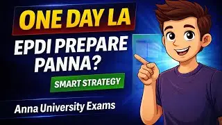 One day easy Preparation strategy | confirm pass! | Anna university exam | 2025 regulation|easy tips