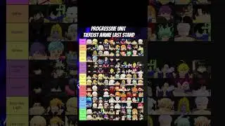 *PROGRESSIVE* UNIT TIER LIST IN ANIME LAST STAND!!!
