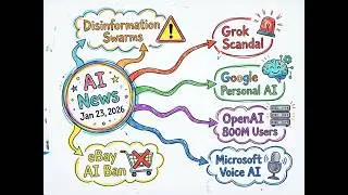 AI News Jan 23, 2026: Disinformation Swarms, Grok Scandal, & Google's Personal AI |