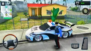 Police Porsche On The Streets Of Miami - Policeman Driver Simulator #21 - Android Gameplay