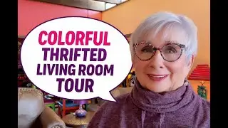 Colorful Thrifted Living Room Tour | Creating Warmth, Peace & Intention