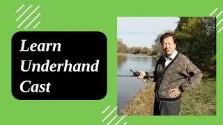 Underhand cast with a baitcasting reel
