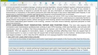 Lead Based Paint & Lead Based Paint Hazards Disclosure